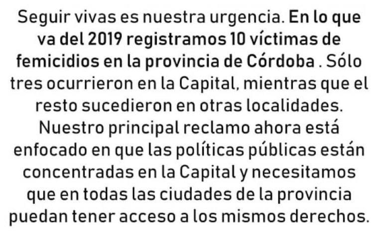 Ni Una Menos: Córdoba marchó por quinta vez contra la violencia machista