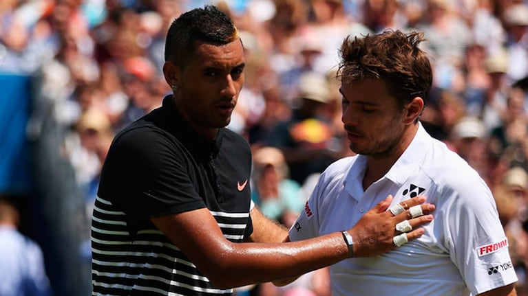 Nick Kyrgios no tuvo códigos con el suizo Stan Wawrinka