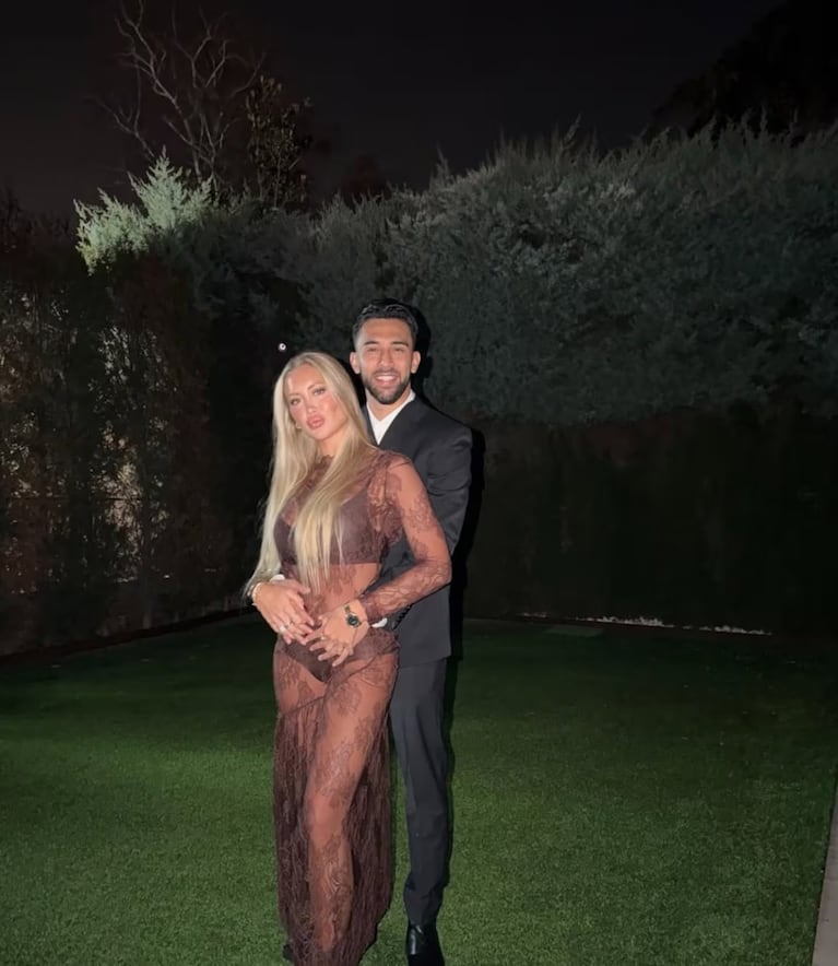 Nico González y su novia en Año Nuevo.