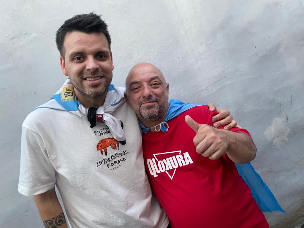 Nico junto a Gonzalito, la cábala Q´ Lokura.