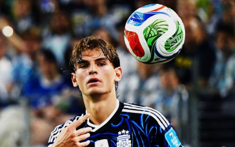 Nico Paz, de 21 años, y un gran futuro en la Selección.