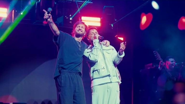 Nico Sattler y Axel en el Movistar Arena.