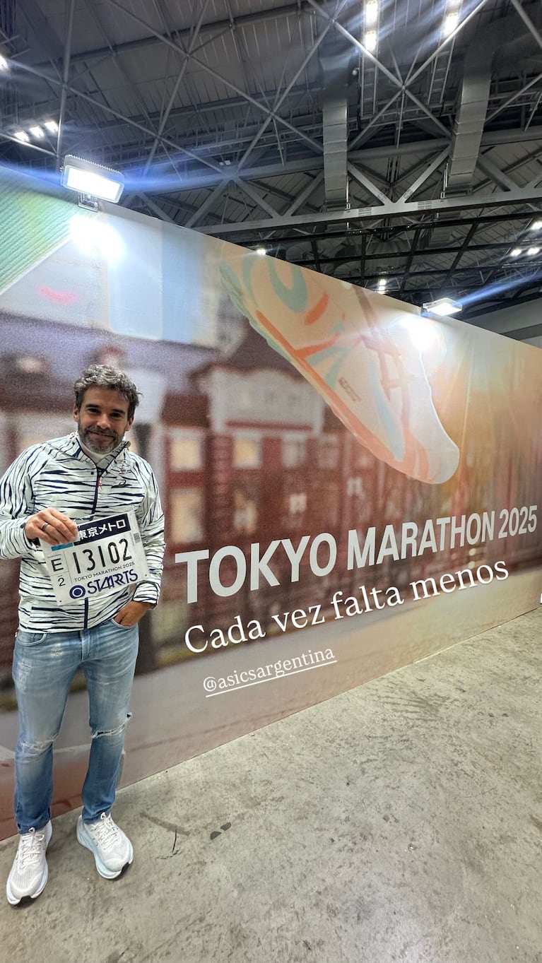 Nicolás Cabré correrá en Tokyo Marathon 2025. (Foto: Instaqgram/@nicolascabre80)