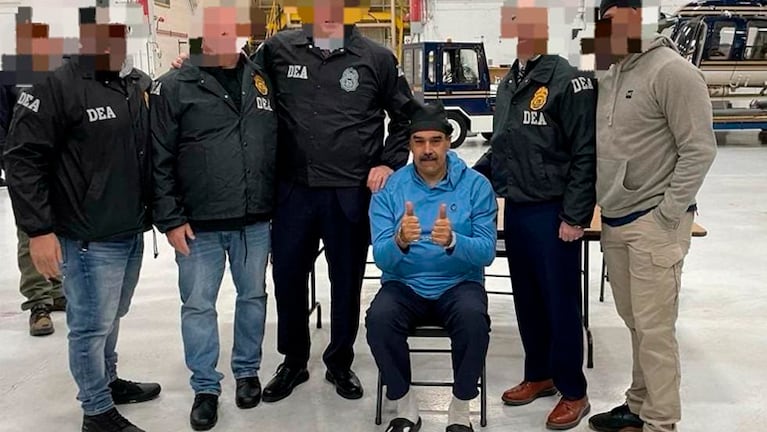 Nicolás Maduro bajo la custodia de la DEA.