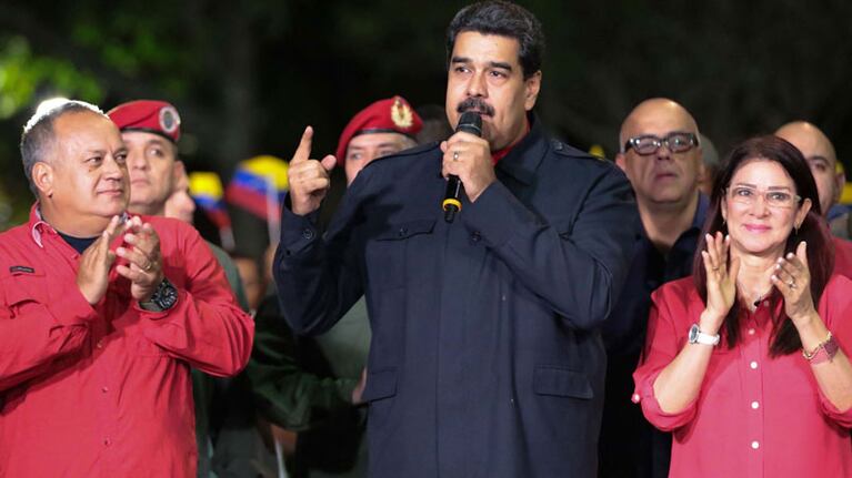 Nicolás Maduro celebró el triunfo en Venezuela.