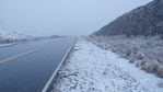 Nieve en el camino de las Altas Cumbres. 