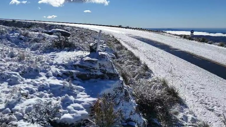 Nieve en las Altas Cumbres (Foto: El Doce)