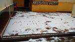 Nieve en pleno octubre en las Altas Cumbres. Foto: Karina Vallori.