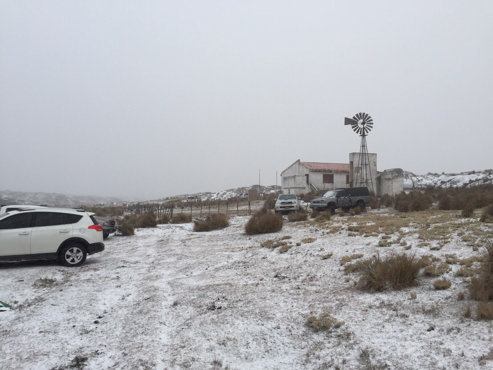 Nieve en pleno octubre en las Altas Cumbres. Foto: Mercedes Tillard