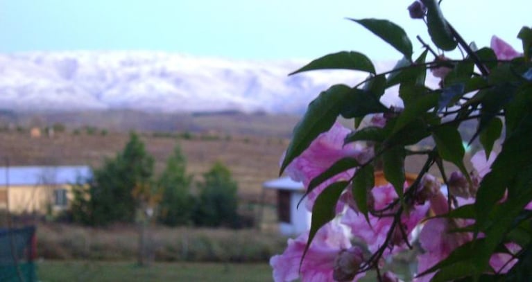 Nieve: la vista desde Yacanto