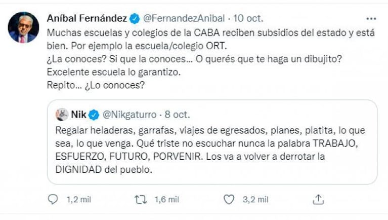 Nik contó que vuelve a dibujar a Gaturro tras el fuerte cruce con Aníbal Fernández