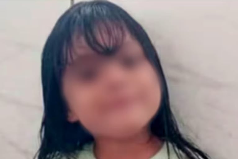 Niña hallada en Venezuela.