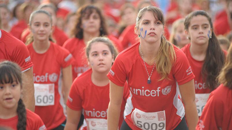 No abandonar la escueal, es el lema de la Carrera Unicef por la Educación.