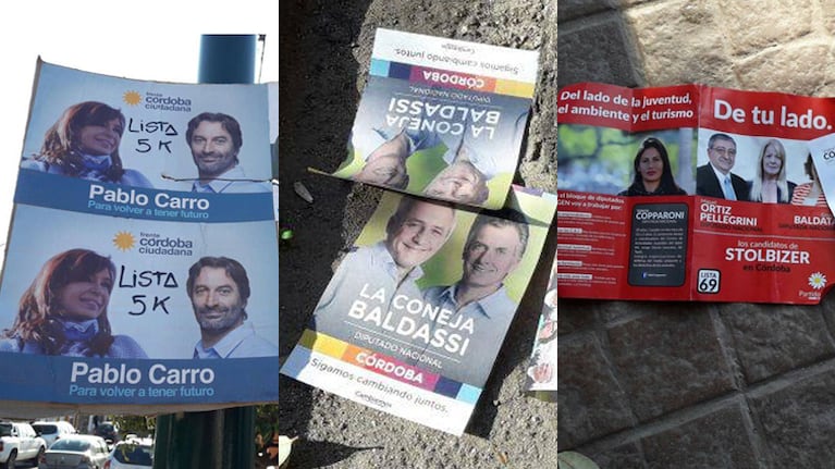No importa el partido. Todos ensucian las ciudades y pueblos.