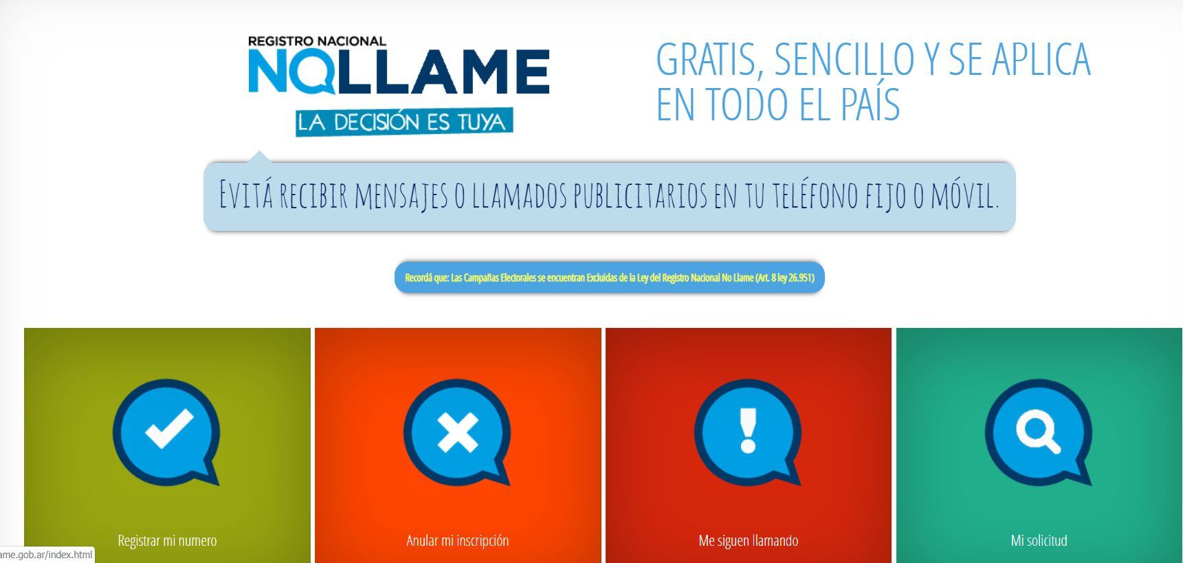 No llame