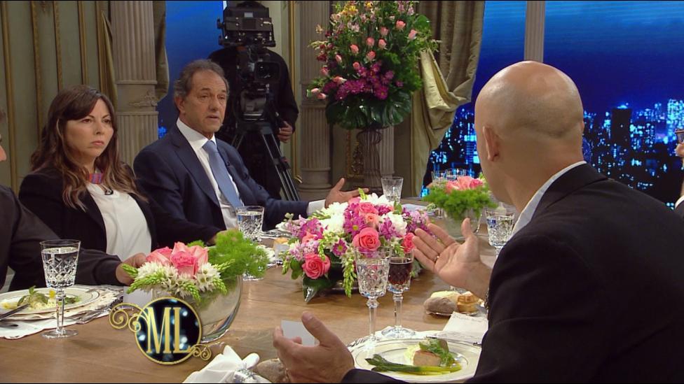 "No me chamuyes", le dijo el padre del chico a Scioli en la mesa de Mirtha.