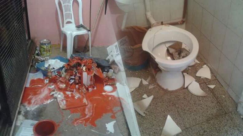 No robaron nada del club. Solo entraron a hacer daño. 