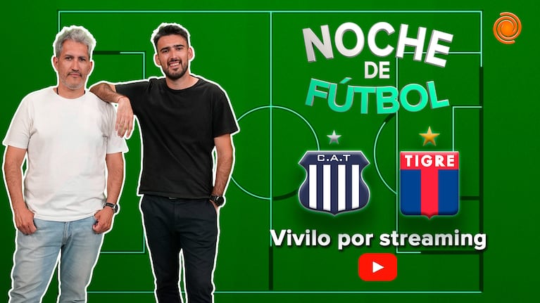 "Noche de Fútbol" para seguir en vivo Talleres-Tigre.