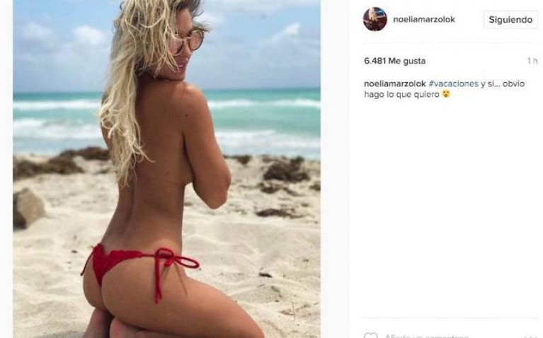 Noelia Marzol calentó Instagram... ¡Y la censuraron!