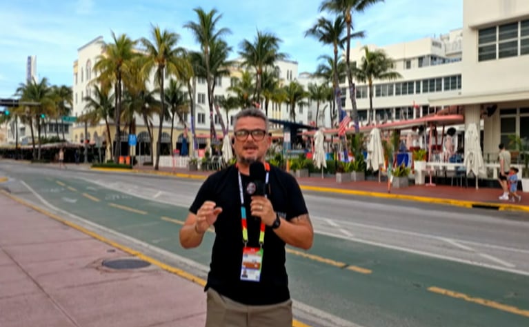 Nolo Sánchez ya está en Miami por el Mundial 2026.