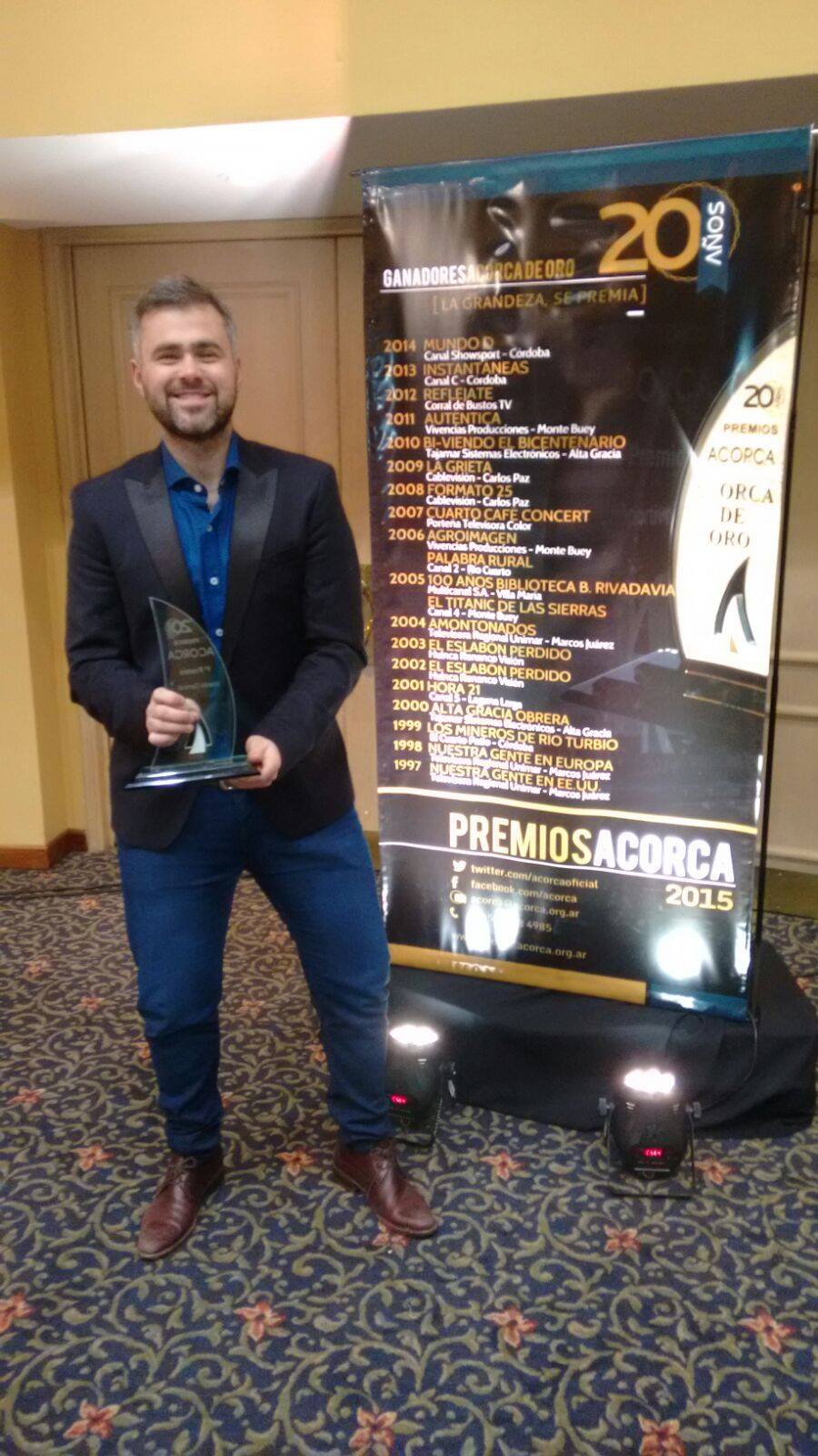   Noticiero Doce, Néstor Ghino (mejor cronista) y el programa Compartir ganaron en su terna.