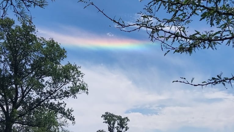 Nubes iridiscente en Córdoba