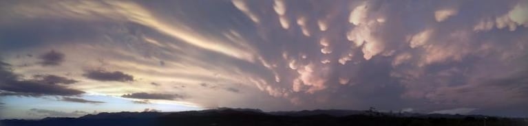 Nubes mastodónticas en las Sierras Chicas