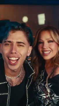 Nueva colaboración internacional: Luck Ra sorprendió con una canción cuartetera junto a Thalia