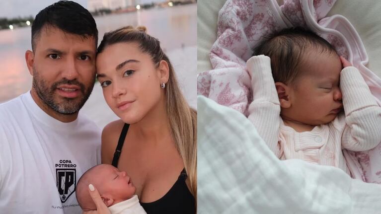 Nuevas postales de Olivia, la hija del Kun Agüero.