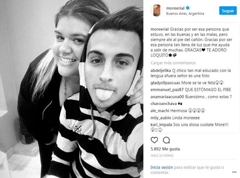 ¿Nuevo novio? Morena Rial se mostró con otro futbolista