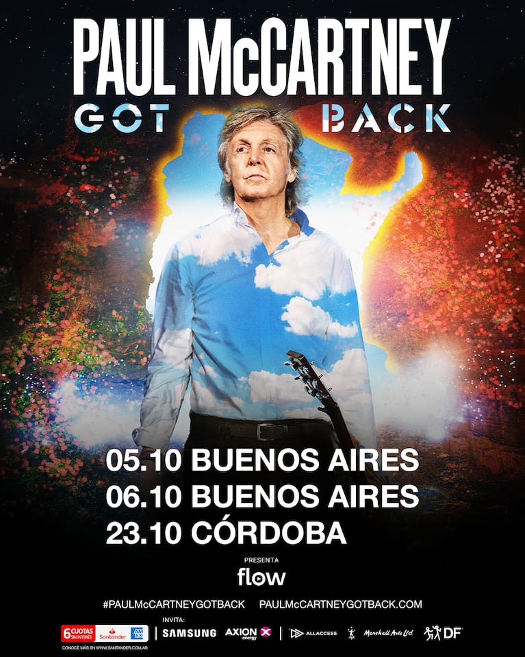 Nuevos tickets a la venta para los shows de Paul McCartney en River y en Córdoba