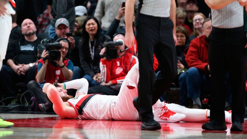 Nurkic recibió el apoyo de decenas de colegas tras su lesión.