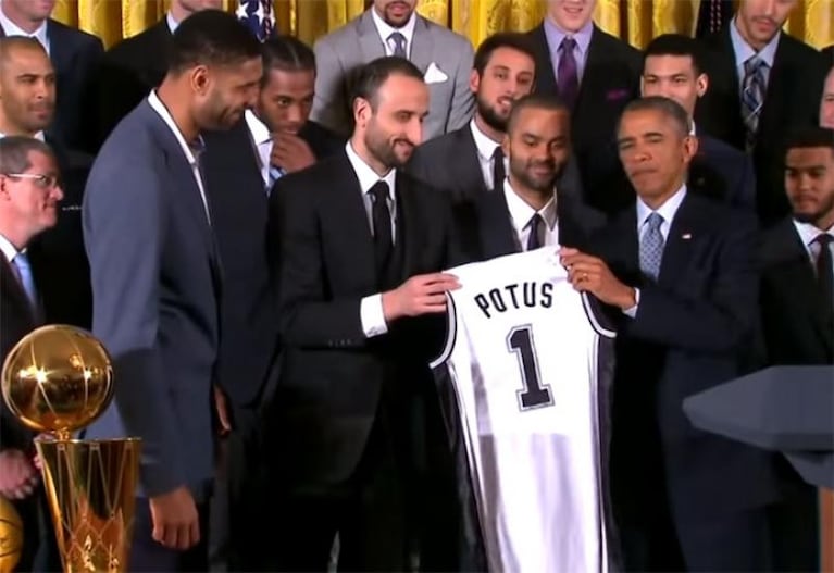 Obama llenó de elogios a Manu Ginóbili