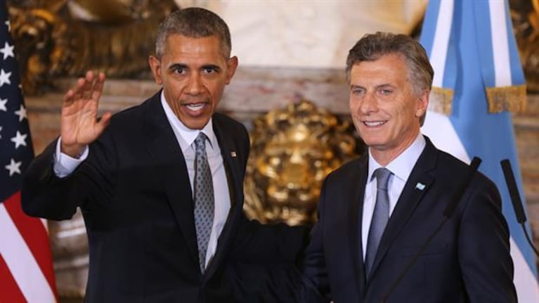 Obama y Macri, durante la visita del estadounidense el año pasado.