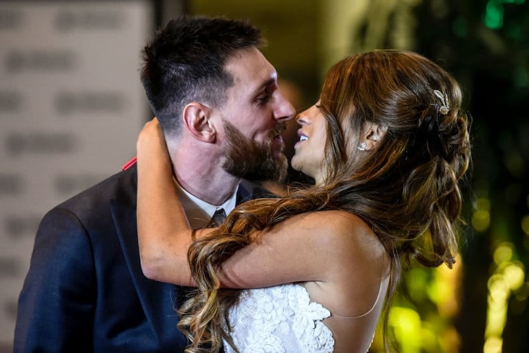 Ocho años de amor: con qué foto Antonela Roccuzzo recordó su boda con Lionel Messi