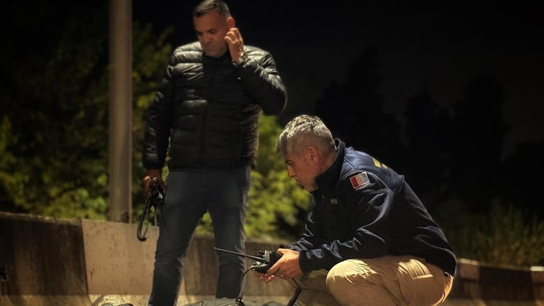 Ochoa Roldán junto a Quinteros en un operativo realizado en mayo.