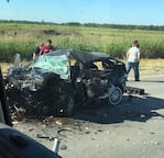 Ocurrió a la altura del paraje Los Guindos. Foto: gentileza Hablando Claro. 