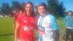 Olave y Luifa Artime, dos ídolos de Belgrano que jugaron en contra.