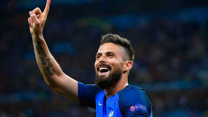 Olivier Giroud, campeón del mundo con Francia.