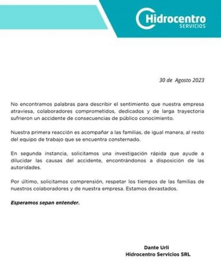 Operarios muertos: la Justicia citó al dueño de la empresa donde trabajaban