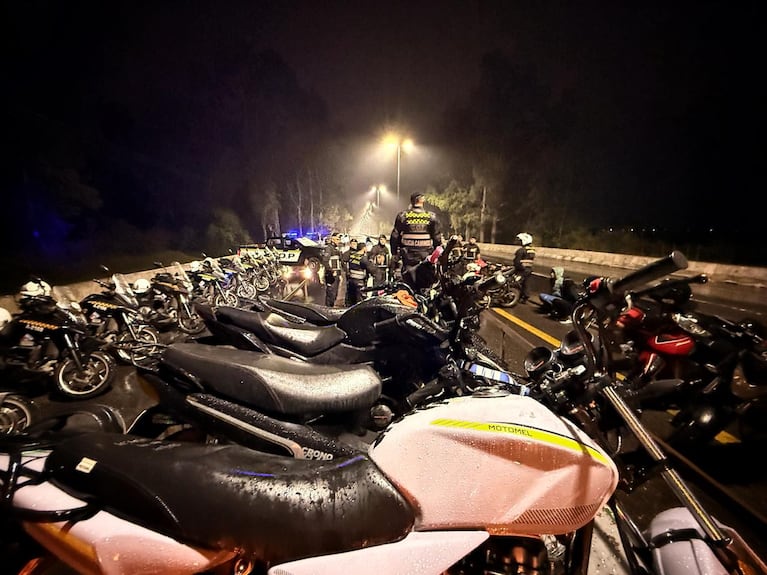 Operativo “Anti-Tuning” por picadas: 29 detenidos, 20 motos secuestradas y un policía herido por menores