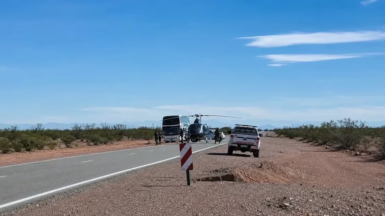Operativo de búsqueda de los tripulantes.