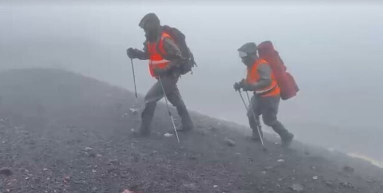 Operativo de búsqueda para encontrar al argentino en el volcán Llaima.