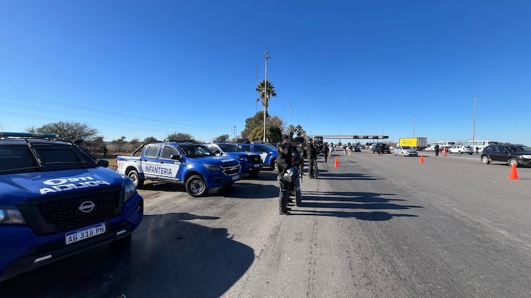 Operativo de seguridad en los accesos a la ciudad