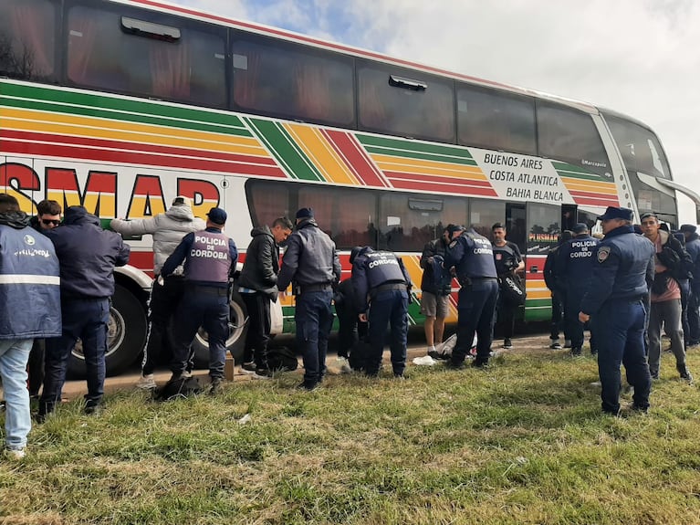 Operativo de seguridad para Boca-Estudiantes de La Plata.