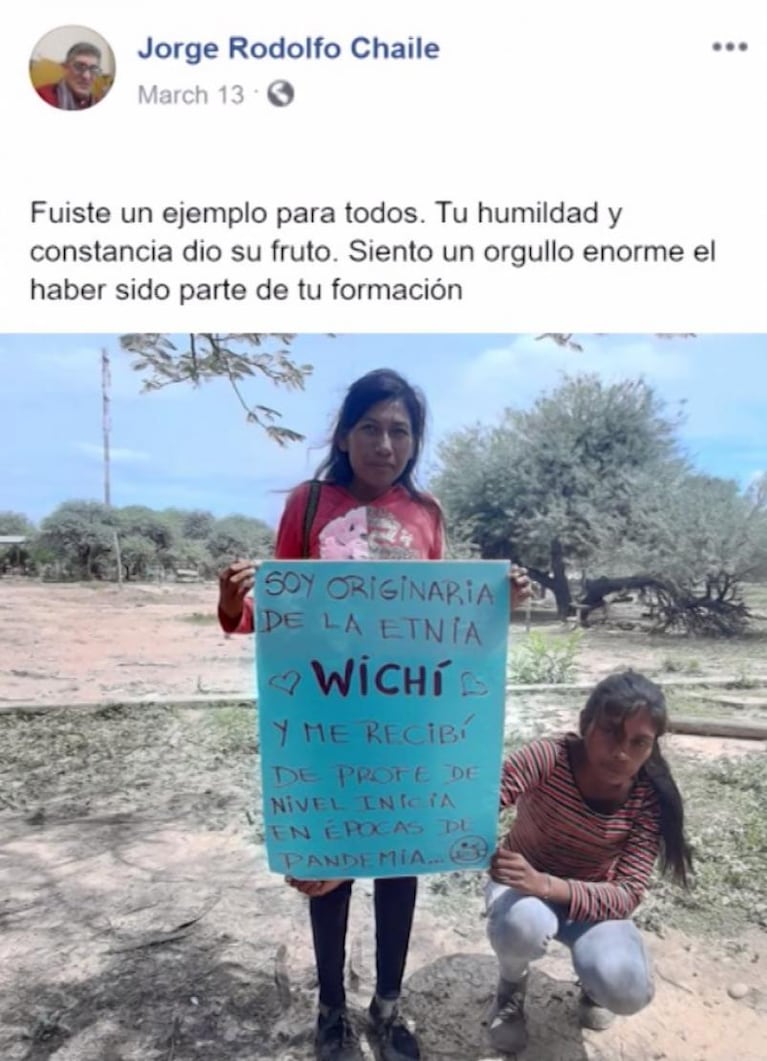 Orgullo: la joven wichí que se recibió de maestra tras caminar 16 kilómetros durante 5 años