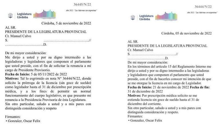 Oscar González renunció a la presidencia provisoria de la Legislatura