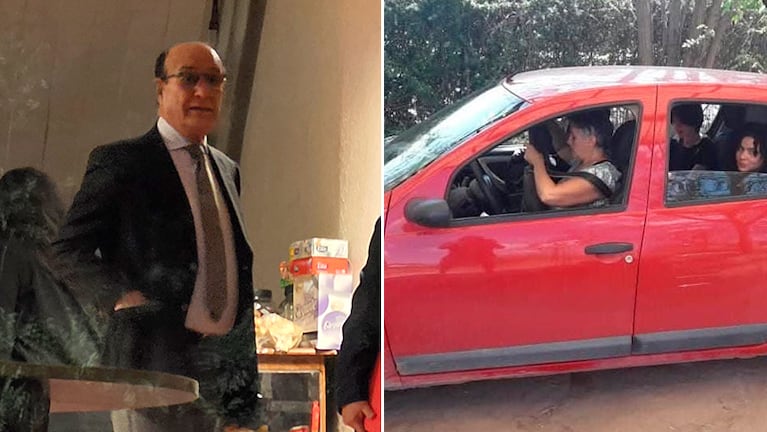 Oscar González y el Sandero con Alejandra, Marina y Alexa previo a la tragedia.