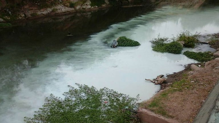 Otra vez, el río es atacado con contaminantes y nadie responde por esto. Fotos: Maru Belart