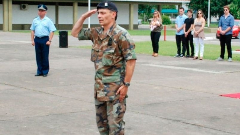 Pablo Dip sufrió quemaduras en el 60 por ciento de su cuerpo. Foto: Fuerza Aérea Argentina.